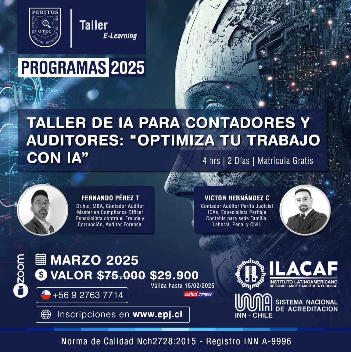 Taller de IA para Contadores y Auditores: Optimiza tu Trabajo con Inteligencia Artificial